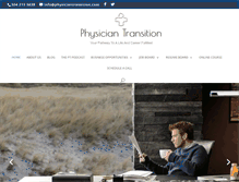 Tablet Screenshot of physiciantransition.com